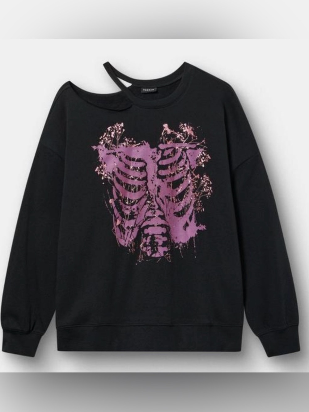 Classic Cozy Fleece Cutout Sweatshirt